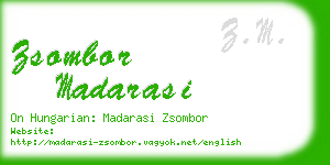 zsombor madarasi business card